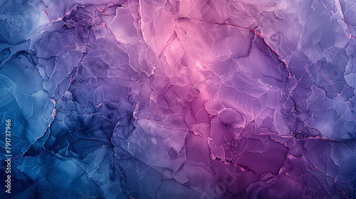 Vibrant Blue and Purple Abstract Crystal Texture Background