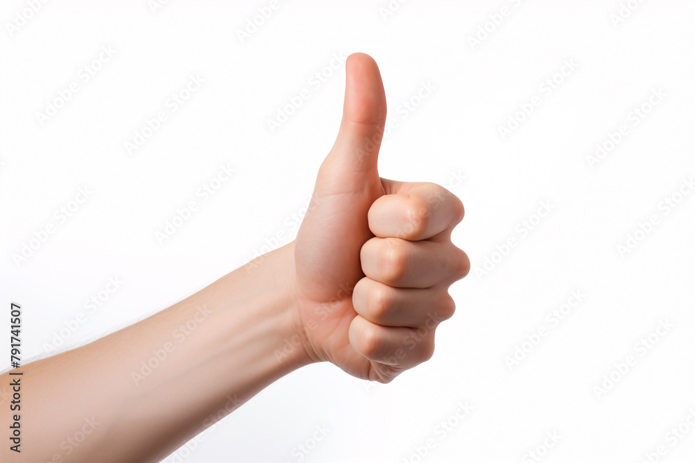 a hand giving a thumbs up