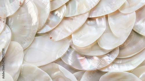 Background of mother-of-pearl shells
 photo