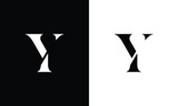 Letter VY or Y creative monogram logo