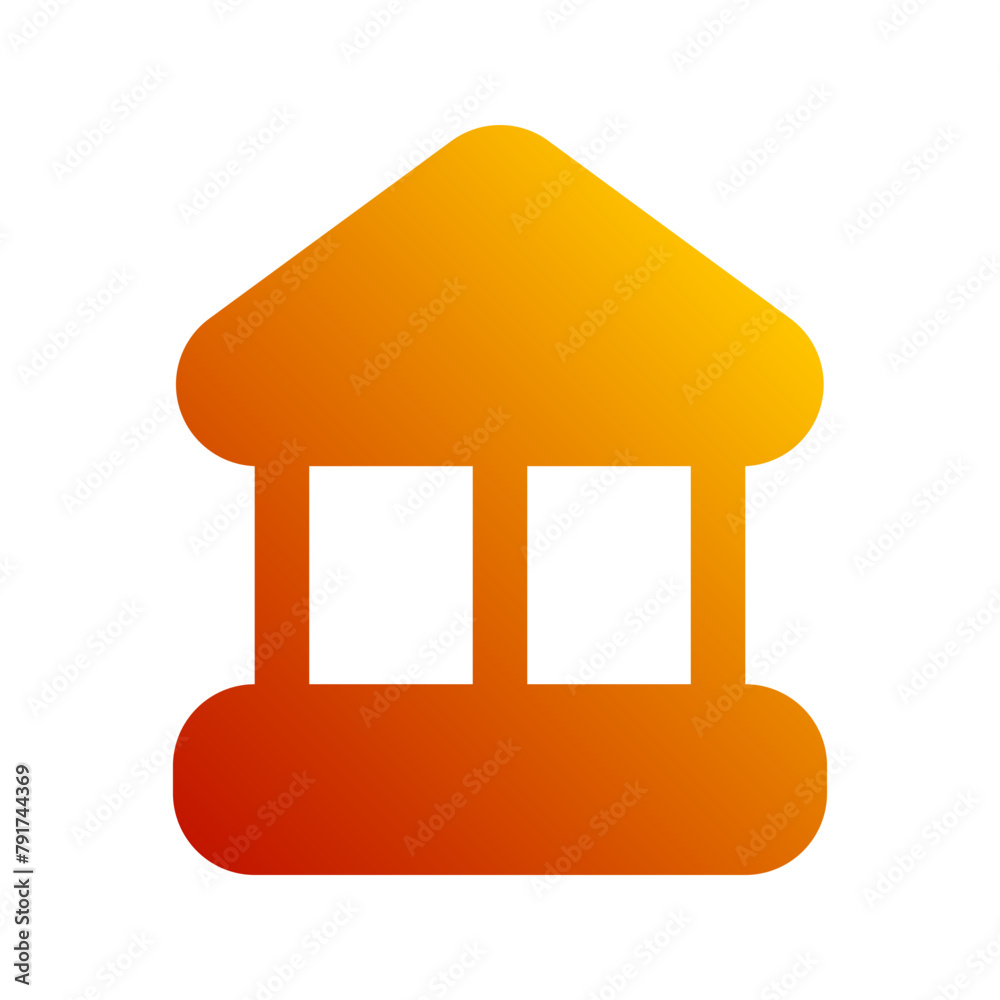 bank gradient icon bank gradient icon