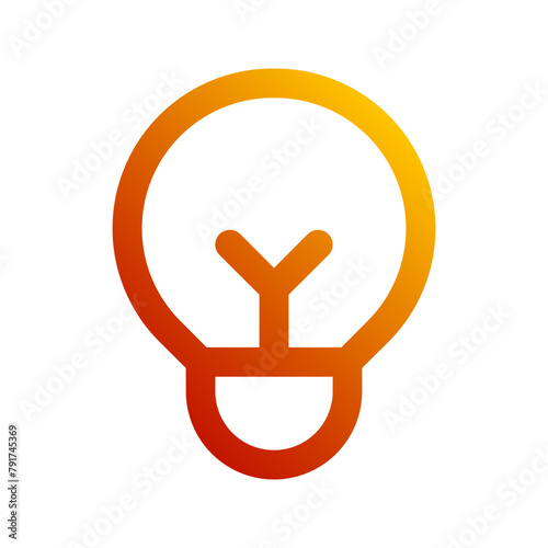 light bulb gradient icon
