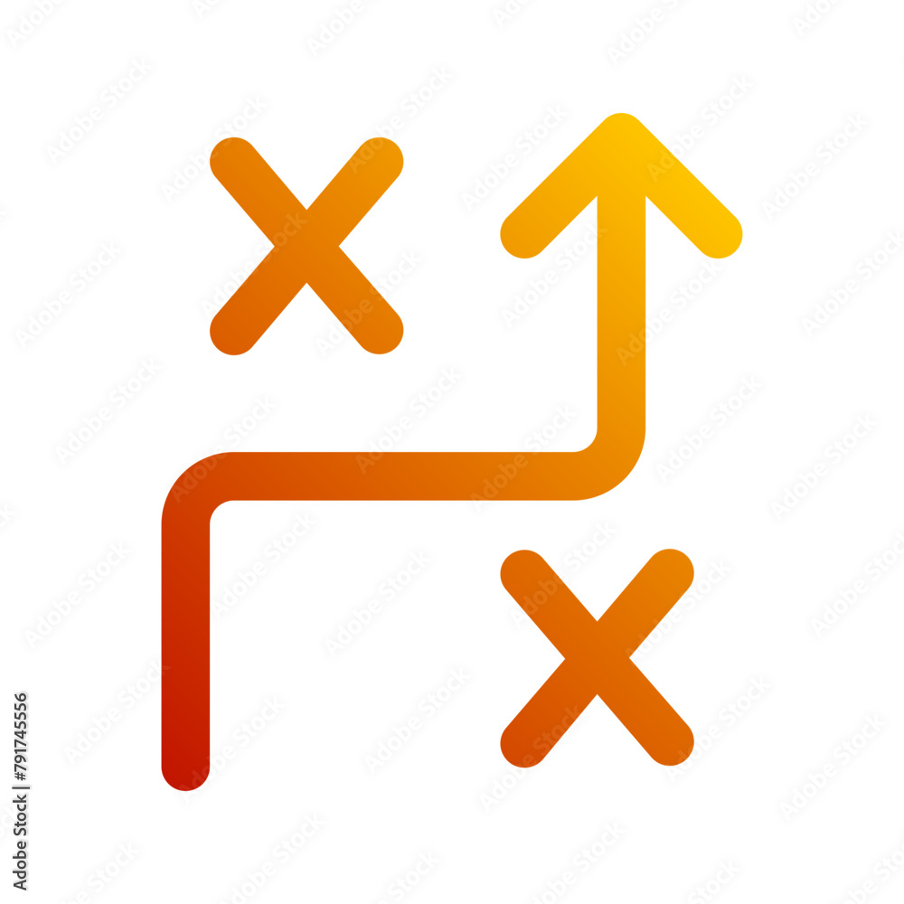 Obraz premium planning gradient icon