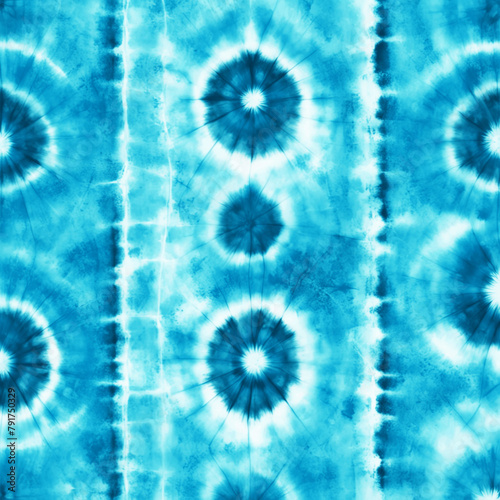 Shibori, tie dye, abstract batik brush pattern design. Dirty ink background.Blue, green and red spiral tie dye background.