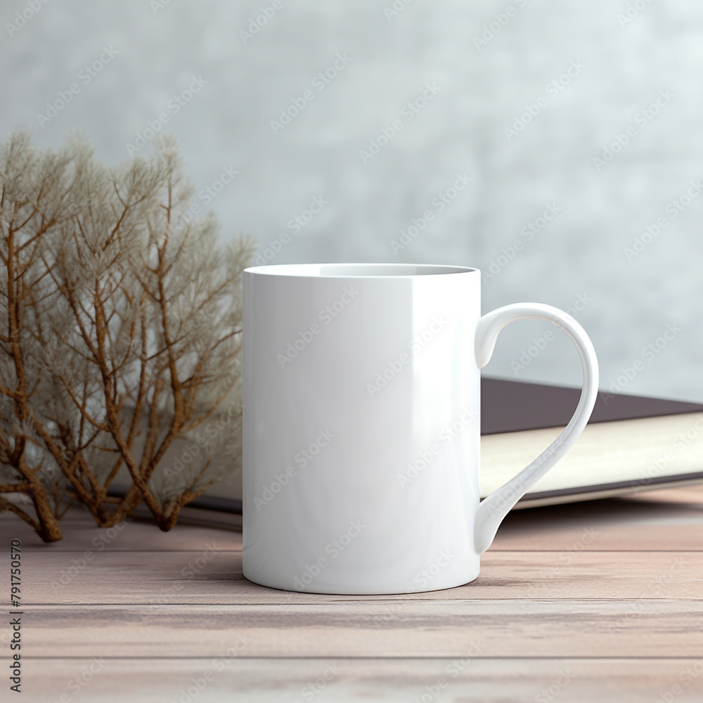 Obraz premium create professional white mug mockup сreated with Generative Ai