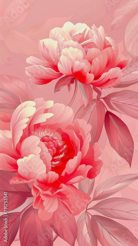 Pink flowers for background
