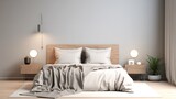 Minimal Bedroom Interior with Home Decoration Accents

