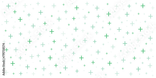 Medical cross and plus addition background. Hospital and pharmacy abstract seamless background.