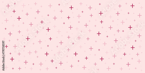 Medical cross and plus addition background. Hospital and pharmacy abstract seamless background.