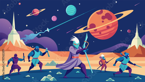 In a distant galaxy a nomadic tribe of space travelers relies on their mastery of martial arts to survive and thrive in the unique environments