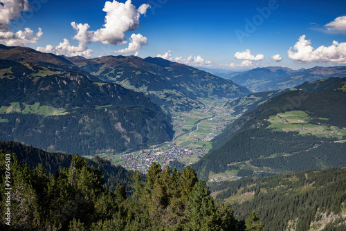 Panoramic View of Zillertal and Nearby Villages from Mayrhofen photo