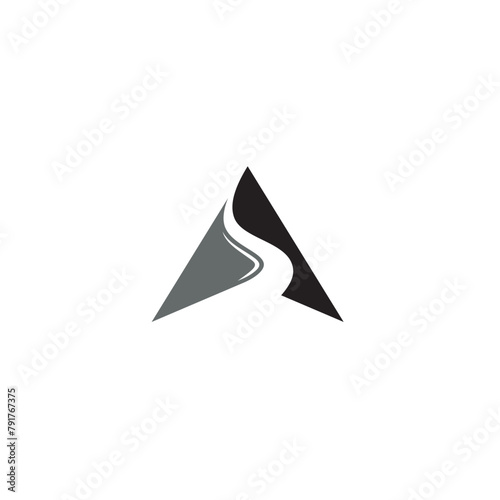 Combined from a Pathway and a Direction Arrow, it also can be seen as a Pathway to the top of the Mountain.