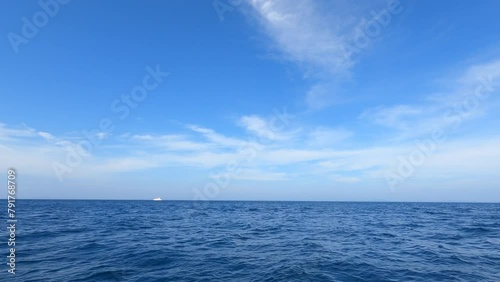The vast blue sea of the Andaman Islands. Paradise on earth. photo