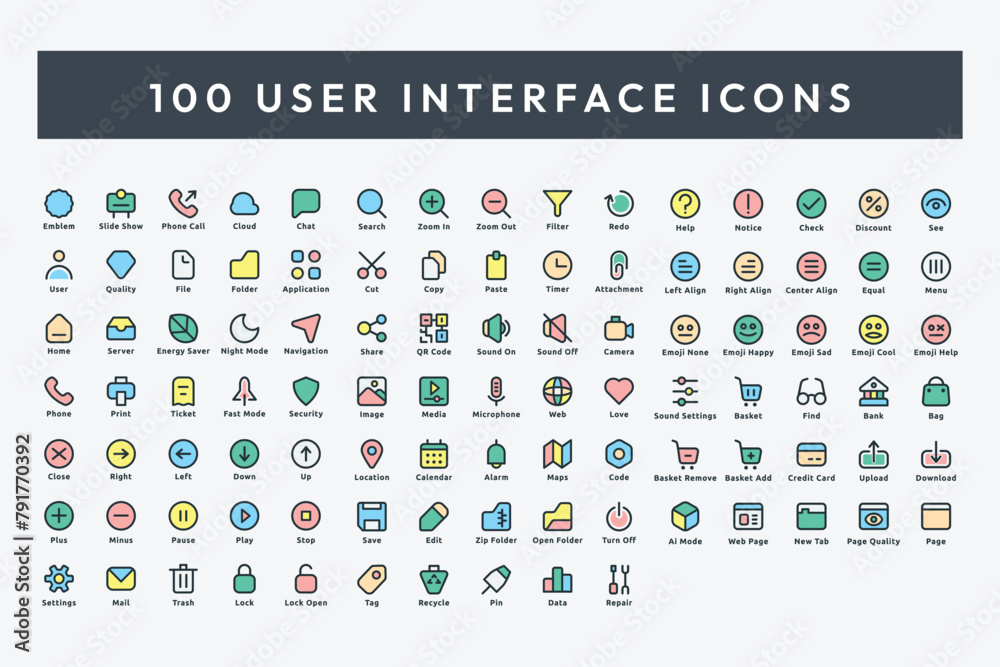 Standard User Interface Icons