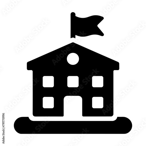 "Military Barrack Icon: A Vector Symbol Depicting A Military Camp, Highlighting The Barracks Where Soldiers Reside, Essential To Any Army Base."