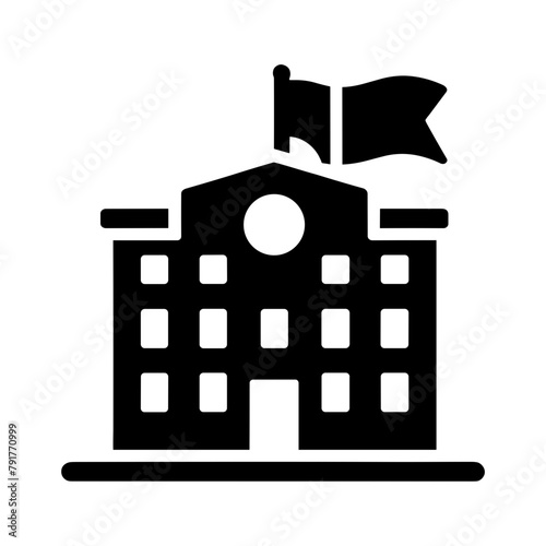 "Military Barrack Icon: A Vector Symbol Depicting A Military Camp, Highlighting The Barracks Where Soldiers Reside, Essential To Any Army Base."