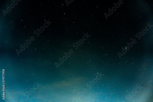 Blue dark night sky with many stars