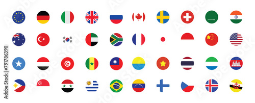 set of country flags 