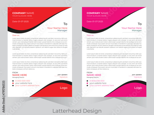 corporate latterhead design template.