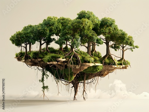 Upside Down Forests A Surreal of D and D Styles Defying Gravity