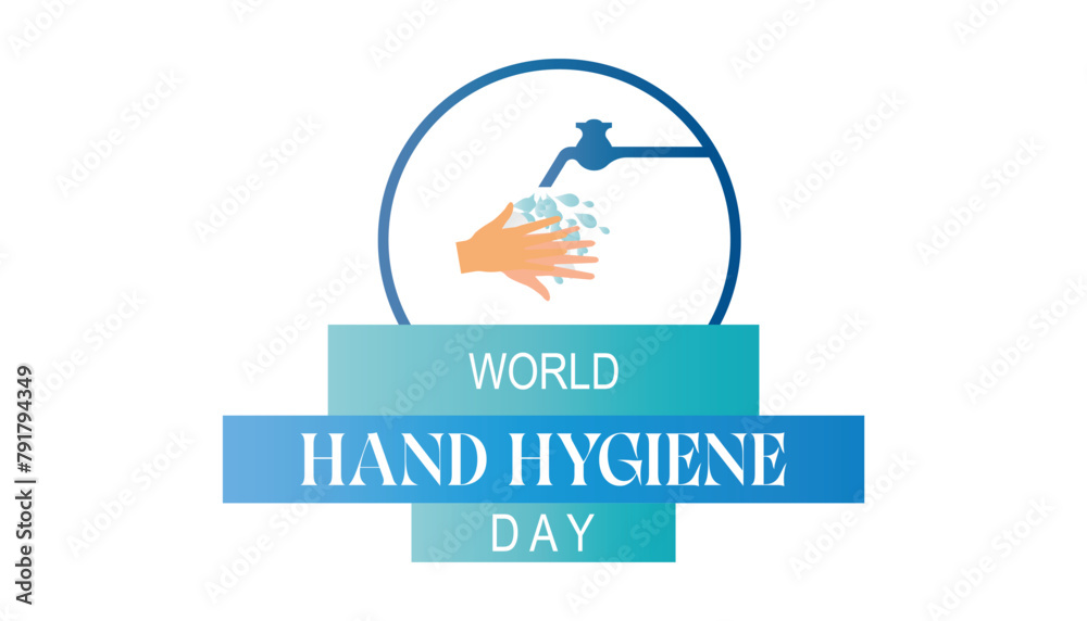 World Hand Hygiene day observed every year in May. Template for background, banner, card, poster with text inscription.