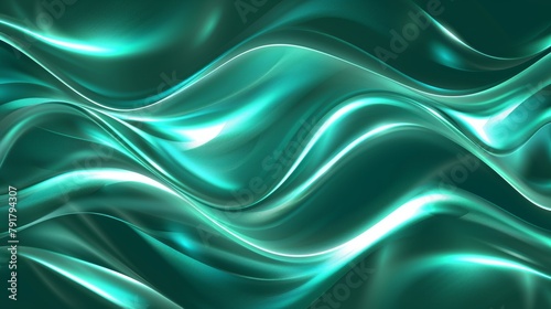 It may also be used as a packaging background because of the smooth shiny turquoise waves. photo