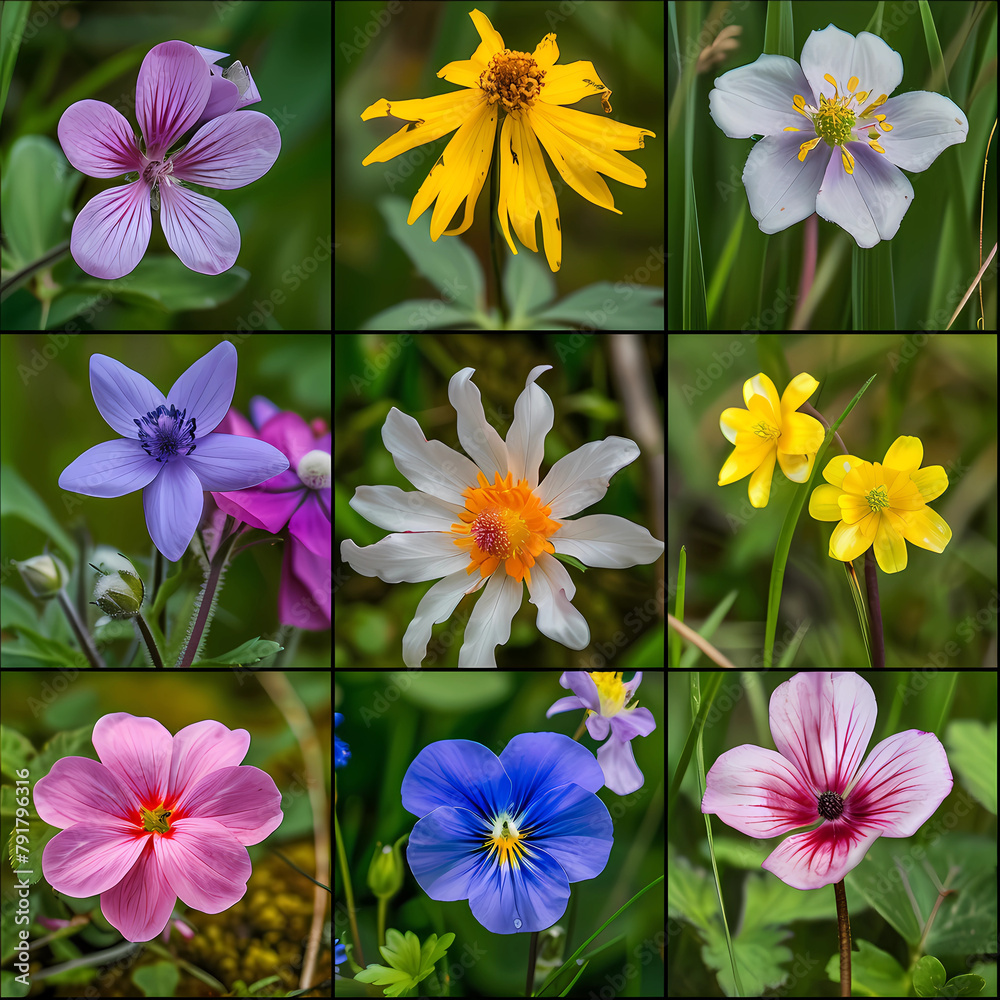 Collage of Canadian Wildflowers
