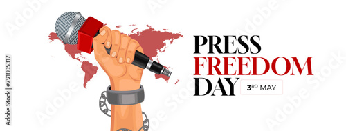 World Press Freedom Day Social Media Post. World Press Freedom Day or World Press Day To Raise Awareness of The Importance of Freedom of The Press.