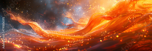 Orange Digital Wallpaper,
Cosmic enigma Sun's eldritch horro photo