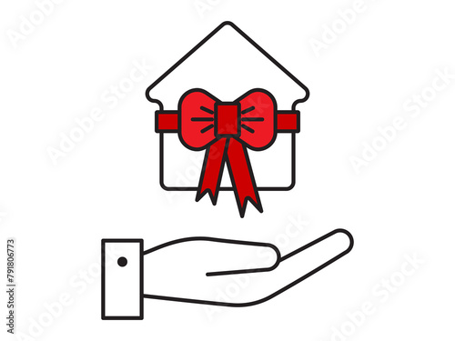 Icon a house representation, isolated against a clean background. This simple vector symbol evokes a sense of warmth and security, embodying the concept of home.