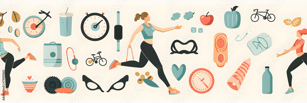 Quick Weight Loss & Healthy Living Tips Compilation Illustration