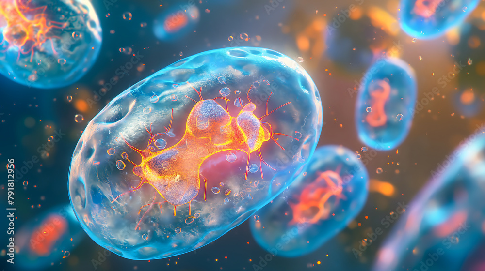 Cellular in action as mitochondria produce energy within animal cells, Biochemistry and metabolic processes Cellular in action as mitochondria produce energy within animal cells, Biochemistry and metabolic processes