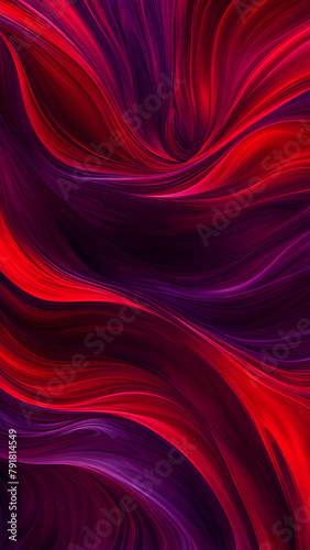 Abstract background composed of red wave patterns  red silk curve background  high-end luxury concept  and festive celebration background