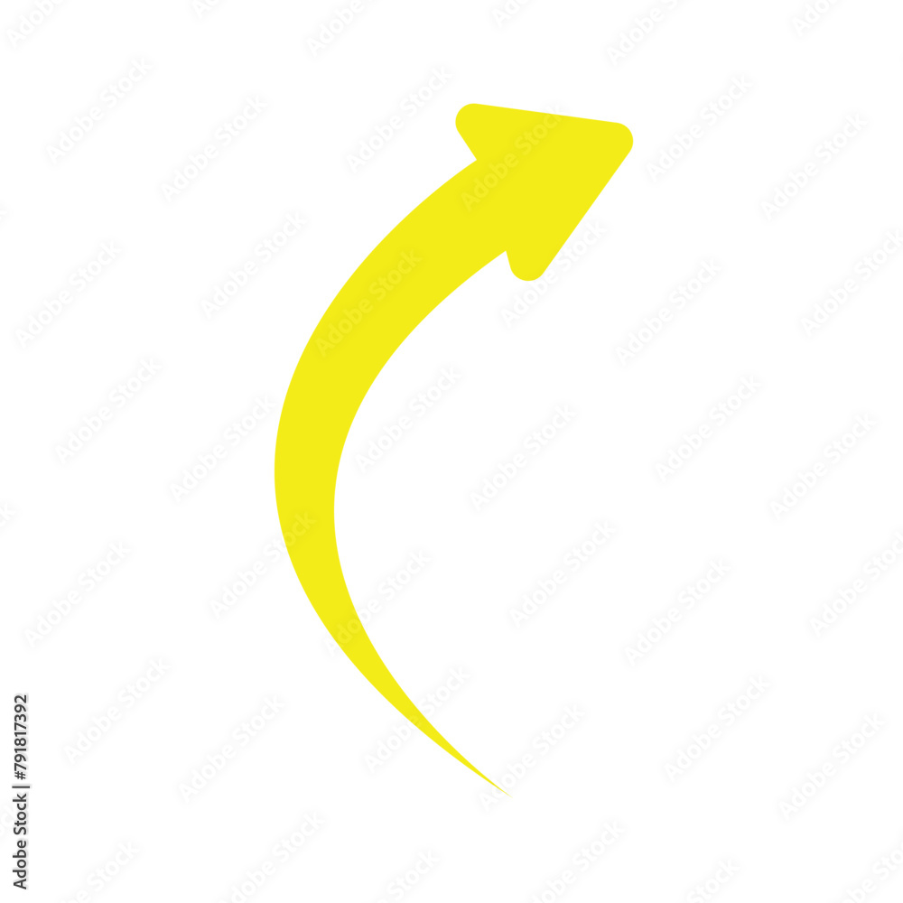 Yellow Arrow icon. yellow arrow icon on white background. flat style. arrow icon for your web site design, logo, app, UI. curved arrow sign. Vector illustration. Eps file 530. Yellow Arrow icon. yellow arrow icon on white background. flat style. arrow icon for your web site design, logo, app, UI. curved arrow sign. Vector illustration. Eps file 530.