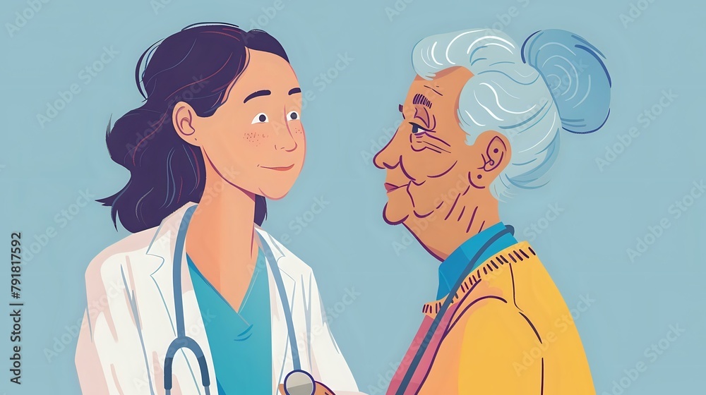 Reassuring Comfort in Patient Care: Doctor and Elderly Patient Reassuring Comfort in Patient Care: Doctor and Elderly Patient