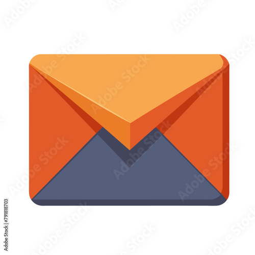 Mail envelope cartoon style on white background Free Download Mail envelope cartoon style on white background - GFXLoad