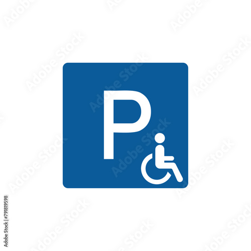 Parking handicapé