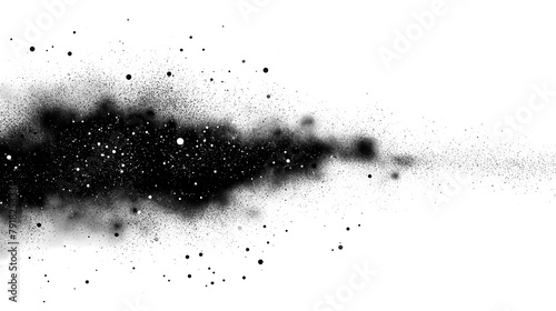little dots adstract black and white