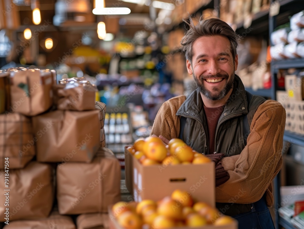 Online market sellers smile and talk and show off their products to customers on camera. Online market sellers smile and talk and show off their products to customers on camera.