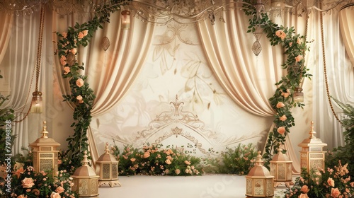 Beautiful Traditional Wedding Decoration Background