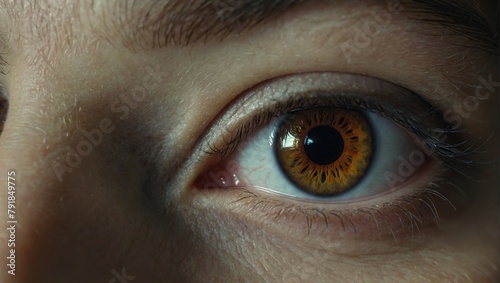 Detail Close Up photo Of A Human Eye