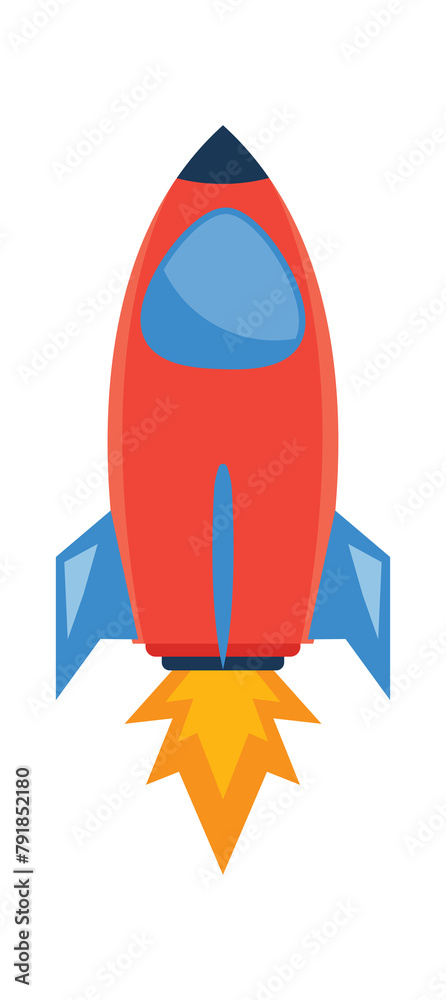 Rocket to Success. Business Growth Strategy icon illustration. PNG file Rocket to Success. Business Growth Strategy icon illustration. PNG file