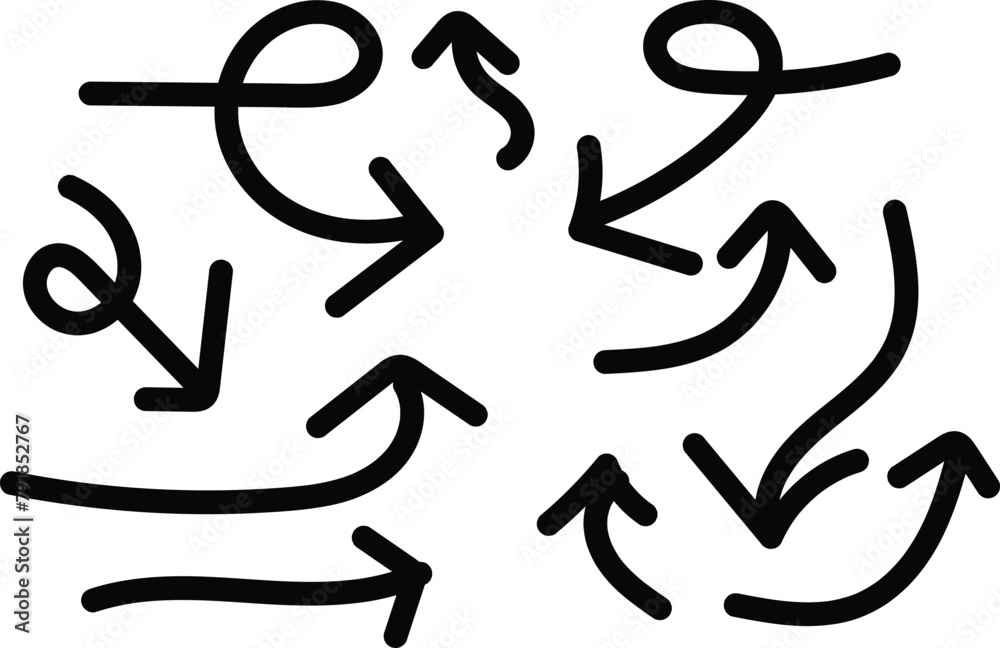 Elegant arrows set for business plan, presentation and education. Sign, Symbol, Hand drawn arrow collection.eps10 Elegant arrows set for business plan, presentation and education. Sign, Symbol, Hand drawn arrow collection.eps10