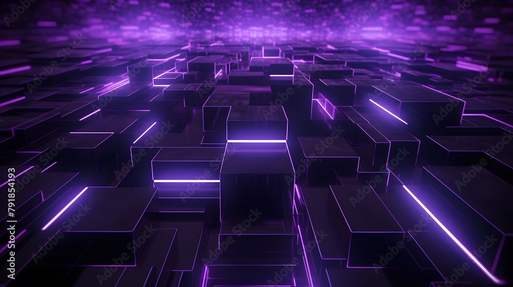 3d rendering of purple and black abstract geometric background. Scene for advertising, technology, showcase, banner, game, sport, cosmetic, business, metaverse. Sci-Fi Illustration. Product display 3d rendering of purple and black abstract geometric background. Scene for advertising, technology, showcase, banner, game, sport, cosmetic, business, metaverse. Sci-Fi Illustration. Product display