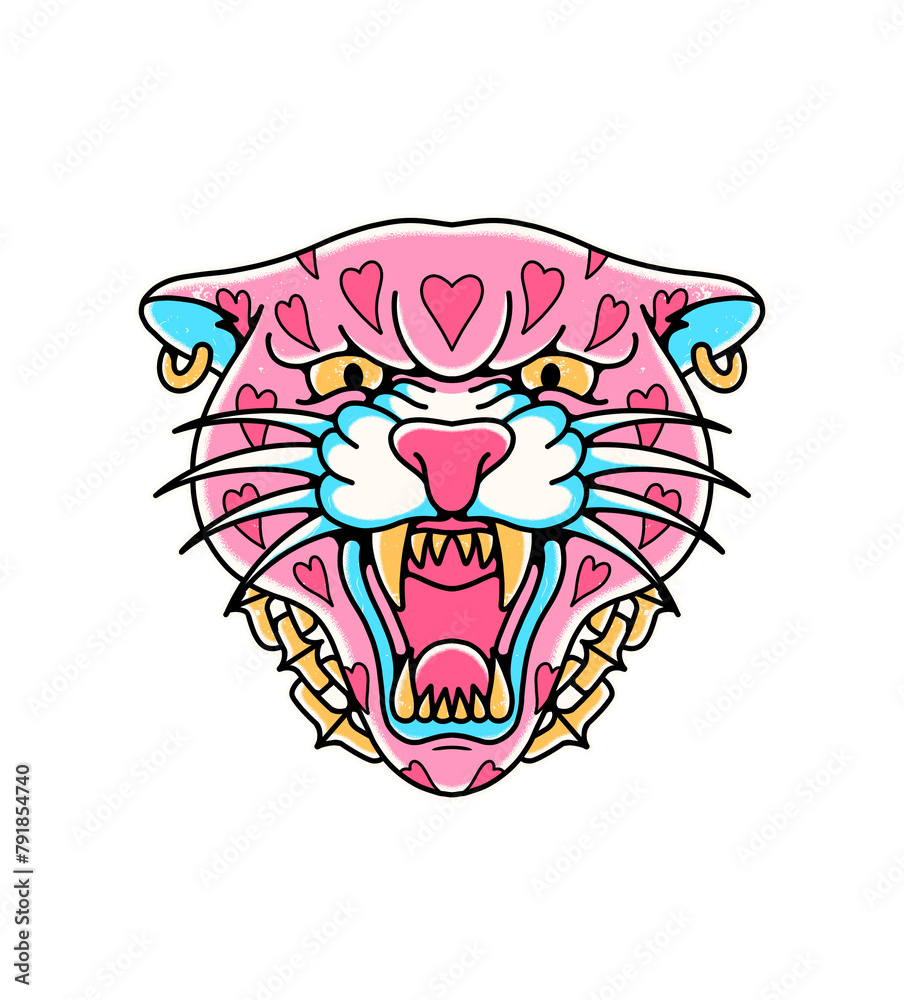 Obraz premium panther head PNG