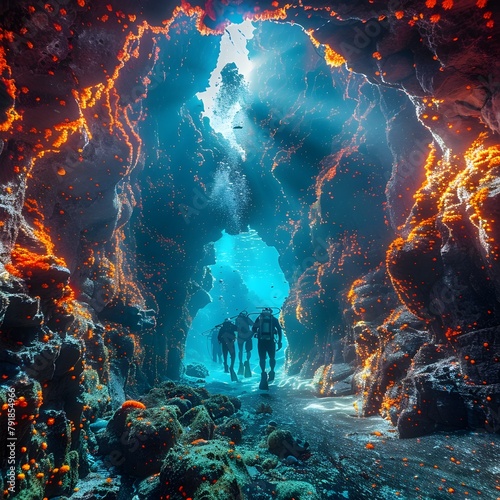 Mesmerizing Volcanic Caverns and Vibrant Underwater