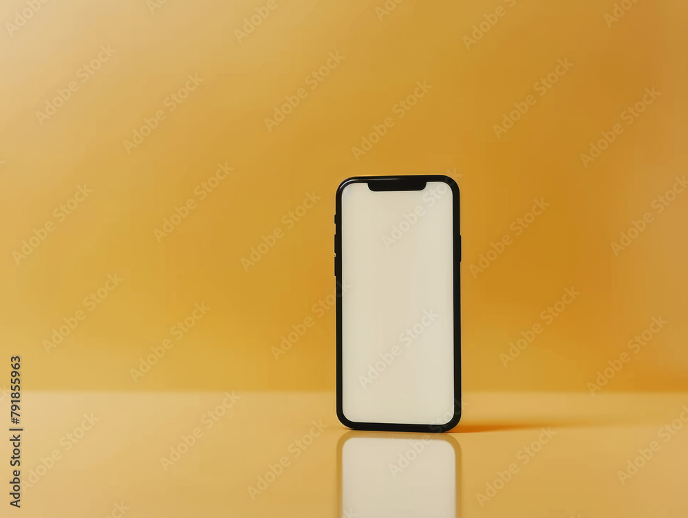 Minimalist Smartphone with Blank Screen