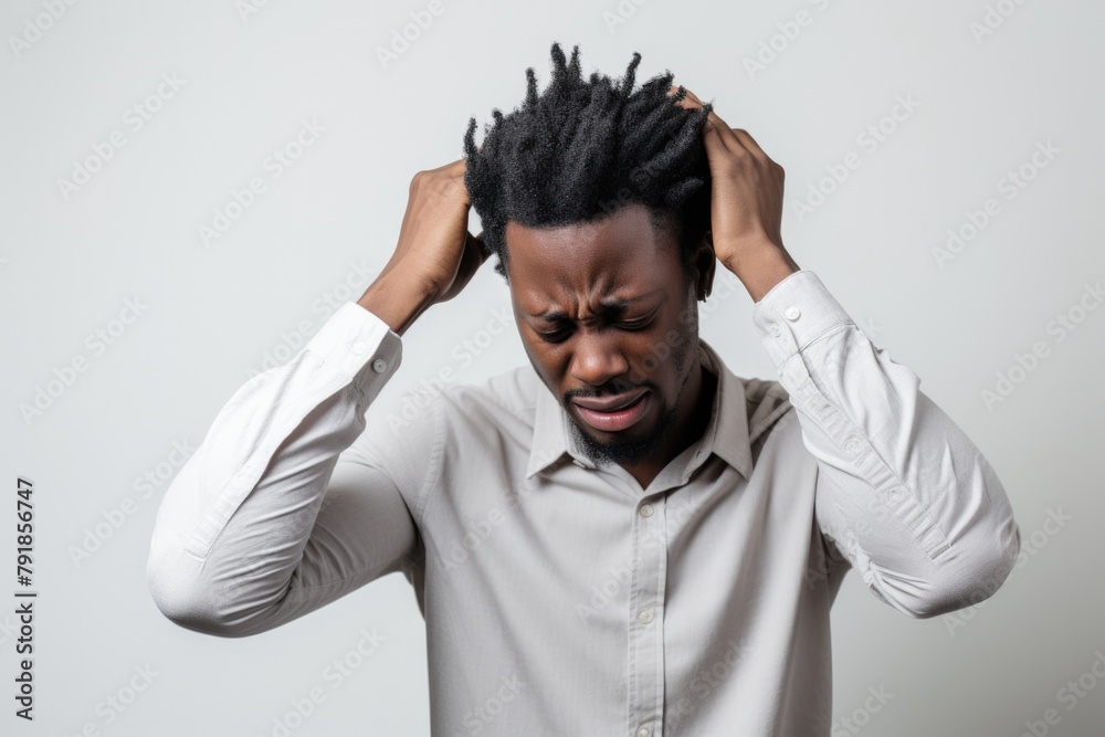 worried or sad person portrait worried or sad person portrait