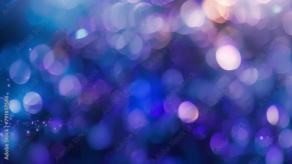 Vibrant shades of blue and purple create a dreamy defocused background symbolizing the endless possibilities and constant innovation in the digital media world. .
