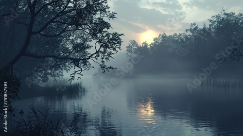 Misty morning wallpaper © pixelwallpaper